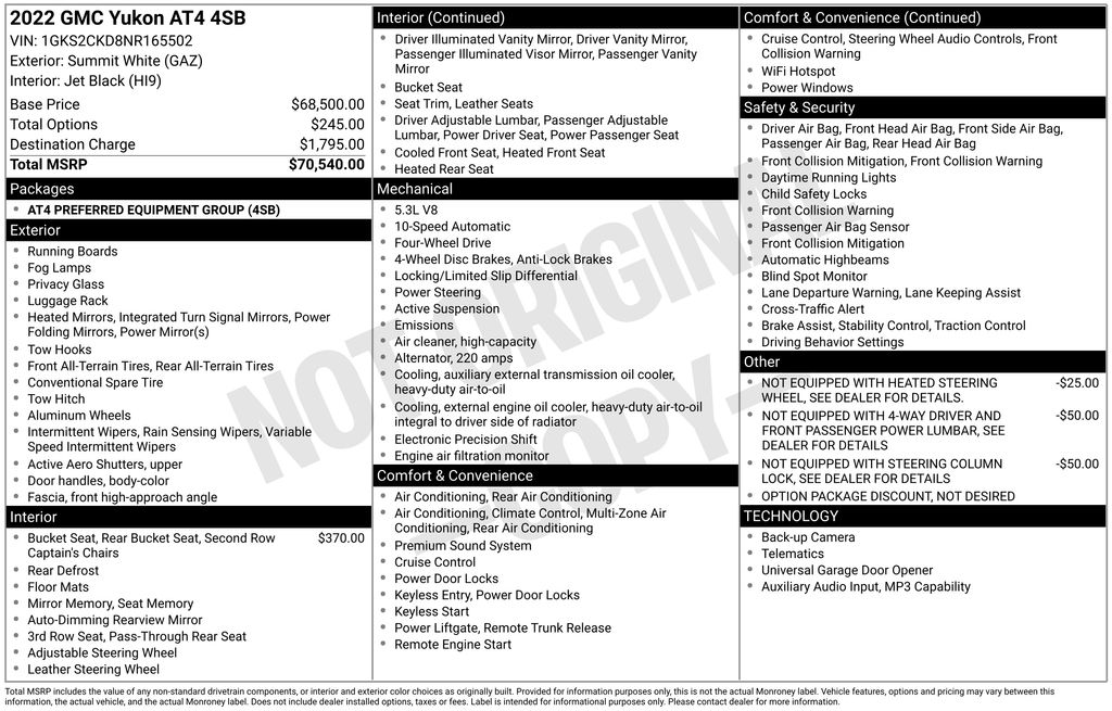 gmc yukon 2022 1GKS2CKD8NR165502 image gmc yukon 2022 1GKS2CKD8NR165502 image