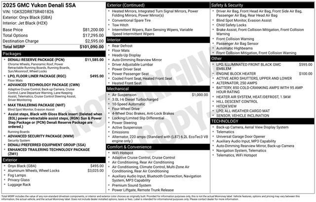gmc yukon 2025 1GKS2DR87SR401826 image gmc yukon 2025 1GKS2DR87SR401826 image