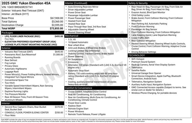 gmc yukon 2025 1GKS1BRD6SR257741 image gmc yukon 2025 1GKS1BRD6SR257741 image