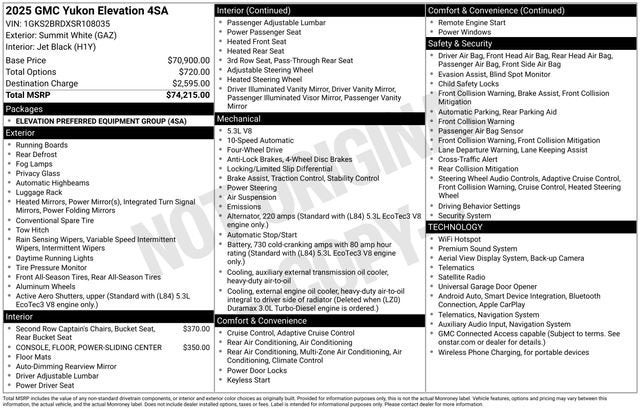 gmc yukon 2025 1GKS2BRDXSR108035 image gmc yukon 2025 1GKS2BRDXSR108035 image