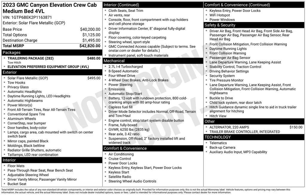 gmc canyon 2023 1GTP6BEK2P1163871 image gmc canyon 2023 1GTP6BEK2P1163871 image