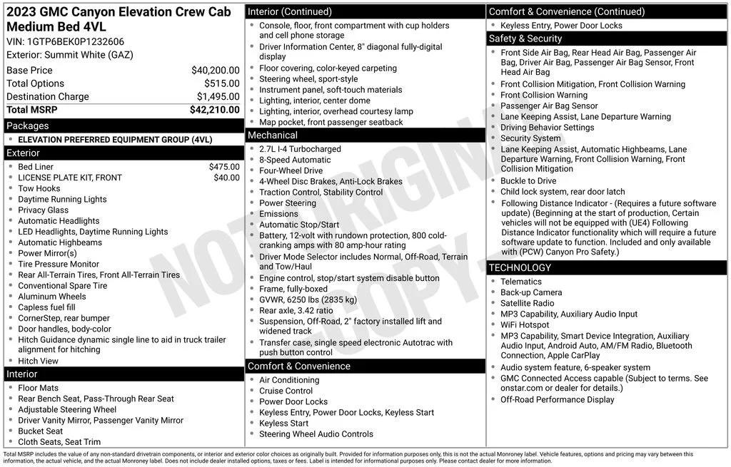 gmc canyon 2023 1GTP6BEK0P1232606 image gmc canyon 2023 1GTP6BEK0P1232606 image