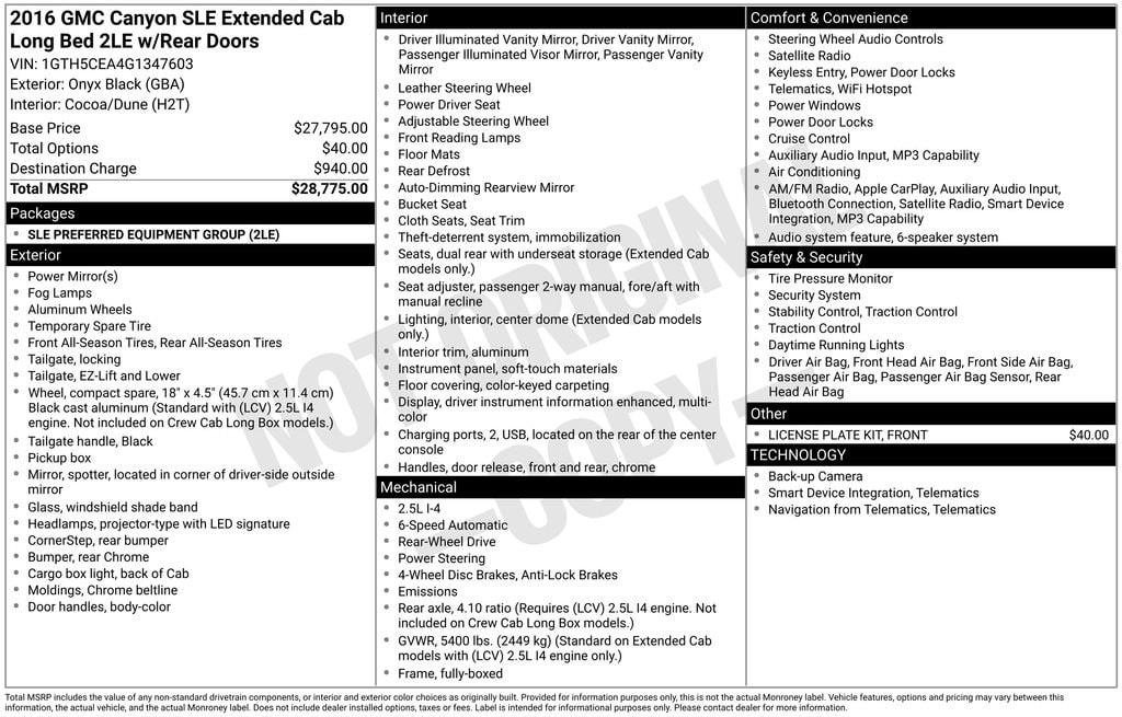 gmc canyon 2016 1GTH5CEA4G1347603 image gmc canyon 2016 1GTH5CEA4G1347603 image