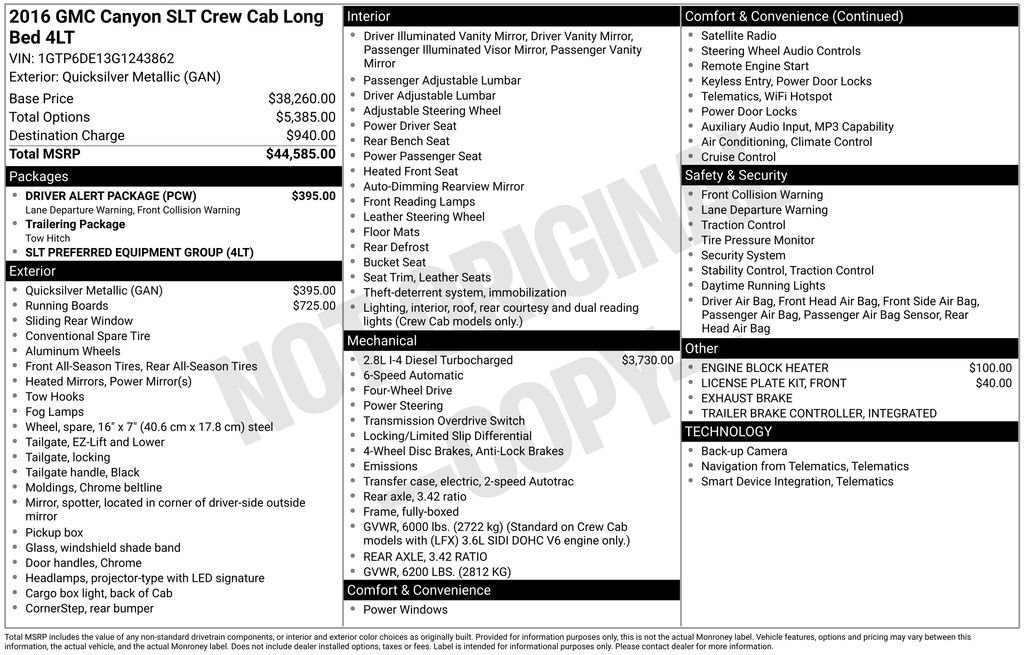 gmc canyon 2016 1GTP6DE13G1243862 image gmc canyon 2016 1GTP6DE13G1243862 image