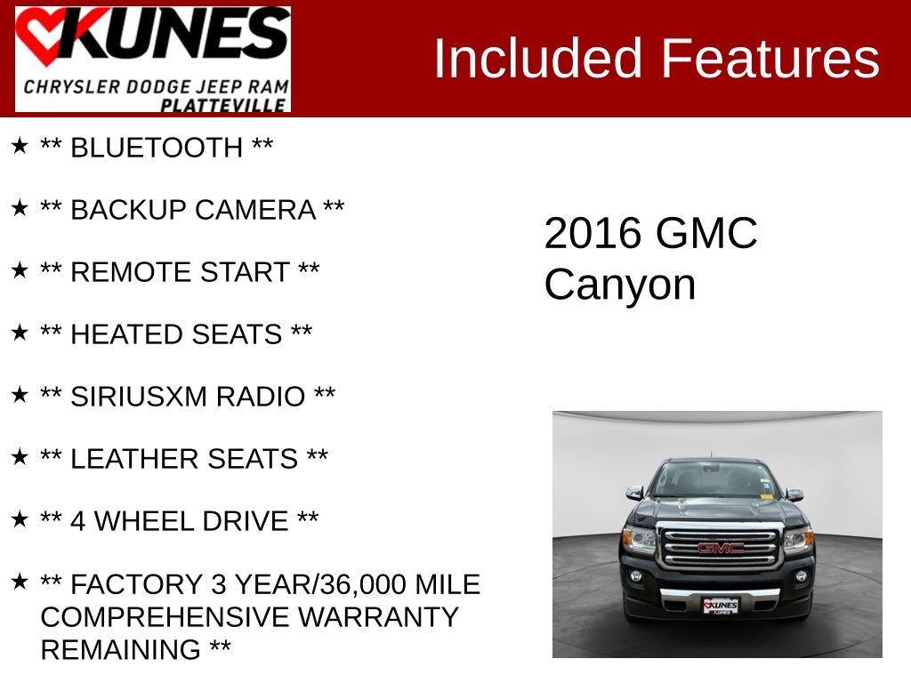 gmc canyon 2016 1GTP6DE13G1366044 image gmc canyon 2016 1GTP6DE13G1366044 image