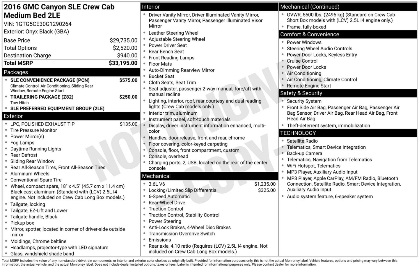 gmc canyon 2016 1GTG5CE30G1290264 image gmc canyon 2016 1GTG5CE30G1290264 image