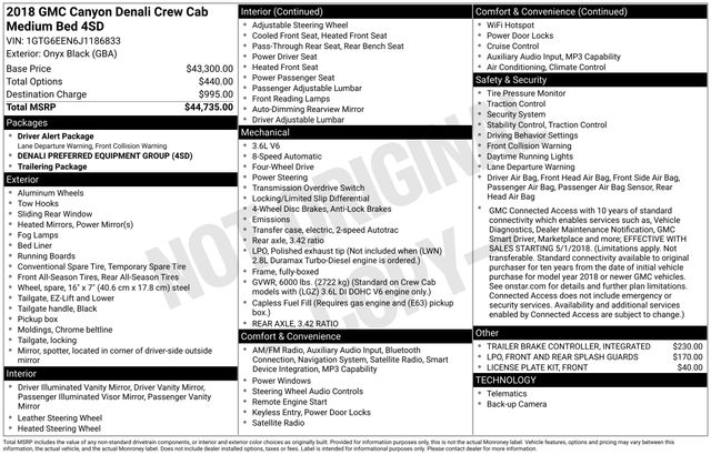 gmc canyon 2018 1GTG6EEN6J1186833 image gmc canyon 2018 1GTG6EEN6J1186833 image