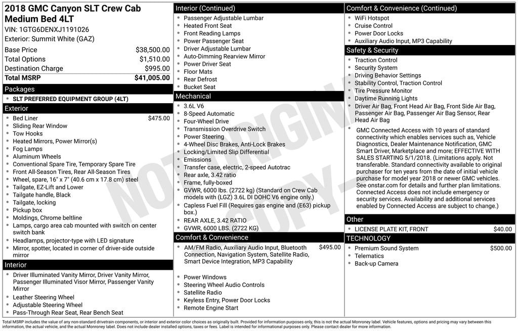 gmc canyon 2018 1GTG6DENXJ1191026 image gmc canyon 2018 1GTG6DENXJ1191026 image