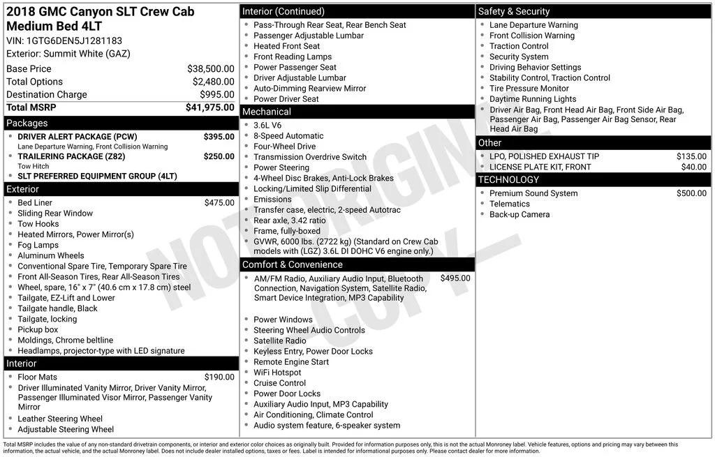 gmc canyon 2018 1GTG6DEN5J1281183 image gmc canyon 2018 1GTG6DEN5J1281183 image