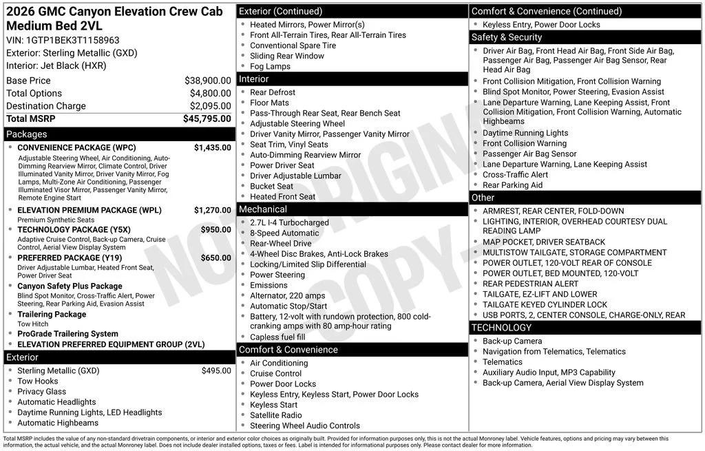 gmc canyon 2026 1GTP1BEK3T1158963 image gmc canyon 2026 1GTP1BEK3T1158963 image