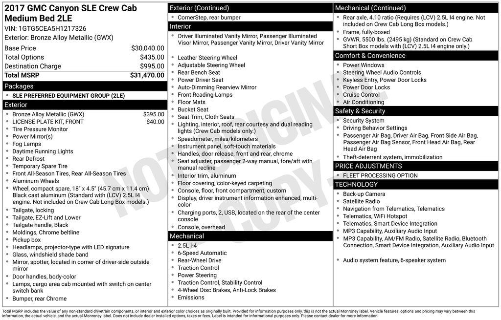 gmc canyon 2017 1GTG5CEA5H1217326 image gmc canyon 2017 1GTG5CEA5H1217326 image