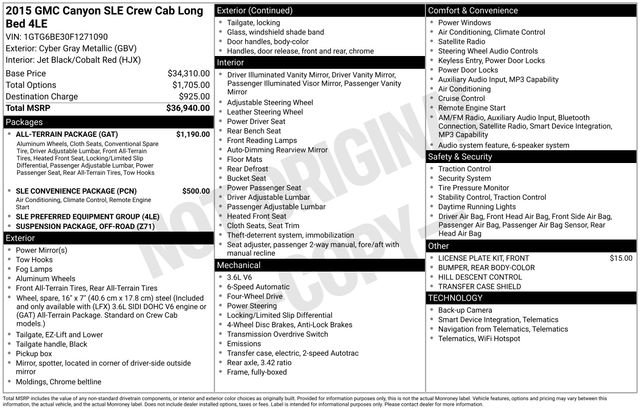 gmc canyon 2015 1GTG6BE30F1271090 image gmc canyon 2015 1GTG6BE30F1271090 image