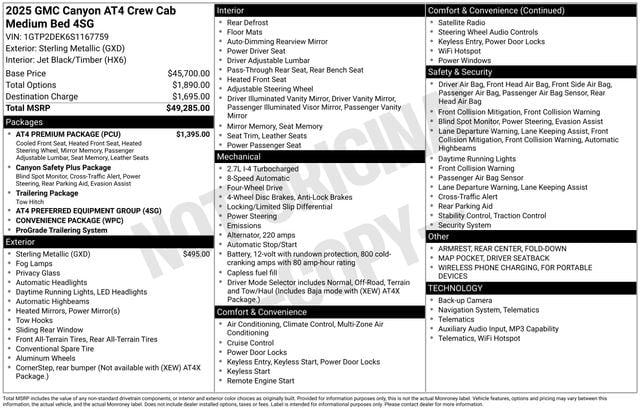 gmc canyon 2025 1GTP2DEK6S1167759 image gmc canyon 2025 1GTP2DEK6S1167759 image