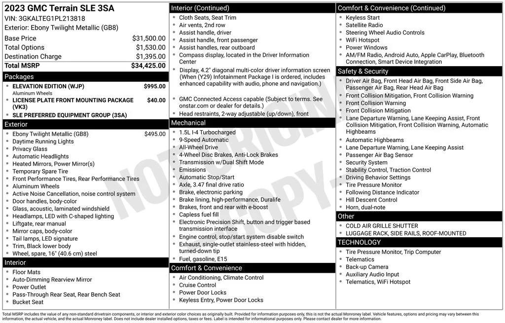 gmc terrain 2023 3GKALTEG1PL213818 image gmc terrain 2023 3GKALTEG1PL213818 image