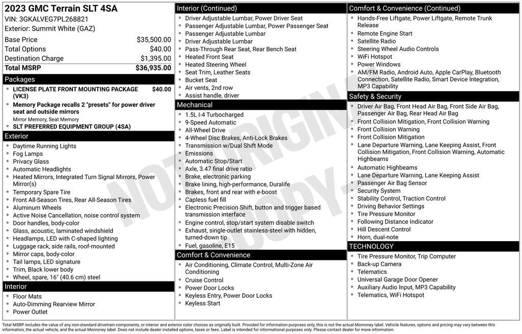 gmc terrain 2023 3GKALVEG7PL268821 image gmc terrain 2023 3GKALVEG7PL268821 image