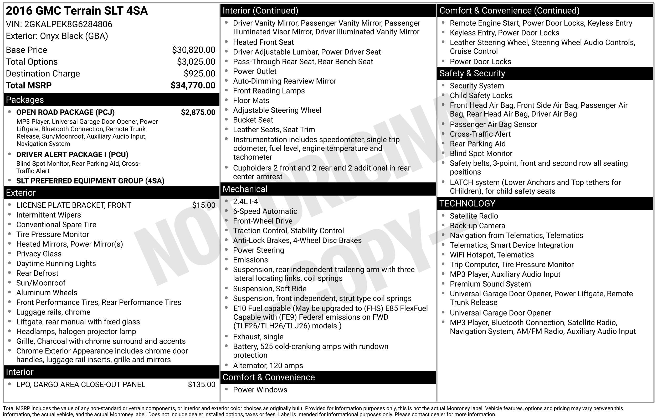 gmc terrain 2016 2GKALPEK8G6284806 image gmc terrain 2016 2GKALPEK8G6284806 image