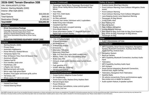 gmc terrain 2026 3GKALUEG0TL227936 image gmc terrain 2026 3GKALUEG0TL227936 image