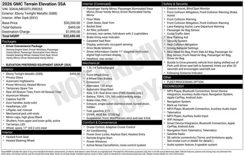 gmc terrain 2026 3GKALMEG0TL398265 image gmc terrain 2026 3GKALMEG0TL398265 image
