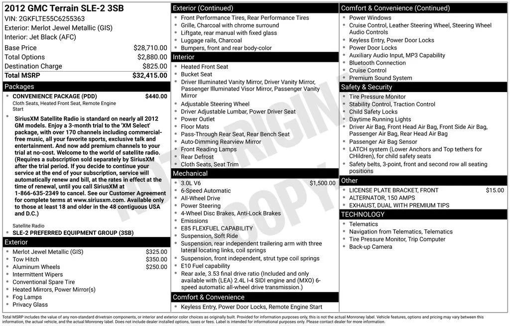 gmc terrain 2012 2GKFLTE55C6255363 image gmc terrain 2012 2GKFLTE55C6255363 image