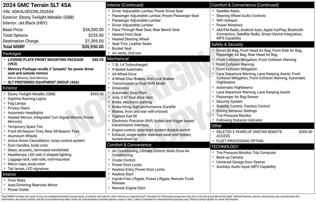 gmc terrain 2024 3GKALVEG3RL352654 image gmc terrain 2024 3GKALVEG3RL352654 image
