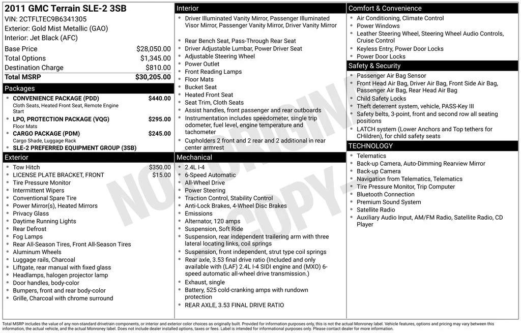 gmc terrain 2011 2CTFLTEC9B6341305 image gmc terrain 2011 2CTFLTEC9B6341305 image