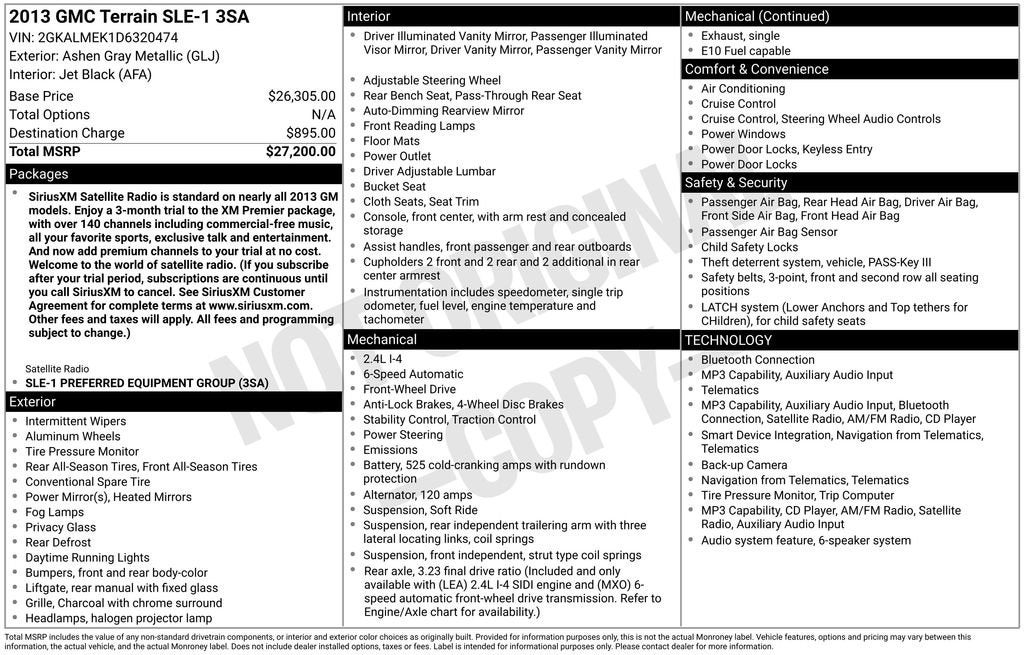 gmc terrain 2013 2GKALMEK1D6320474 image gmc terrain 2013 2GKALMEK1D6320474 image