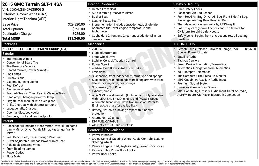 gmc terrain 2015 2GKALSEK6F6359035 image gmc terrain 2015 2GKALSEK6F6359035 image