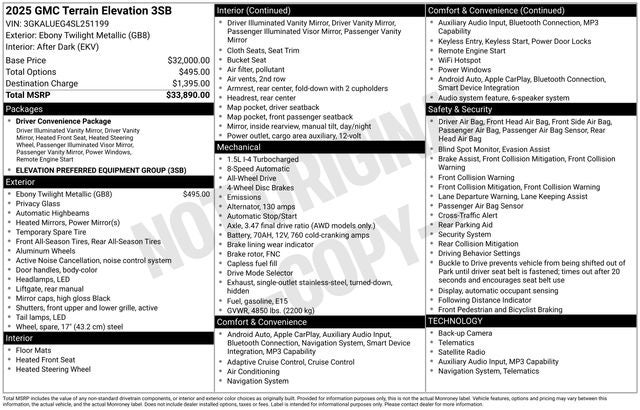 gmc terrain 2025 3GKALUEG4SL251199 image gmc terrain 2025 3GKALUEG4SL251199 image