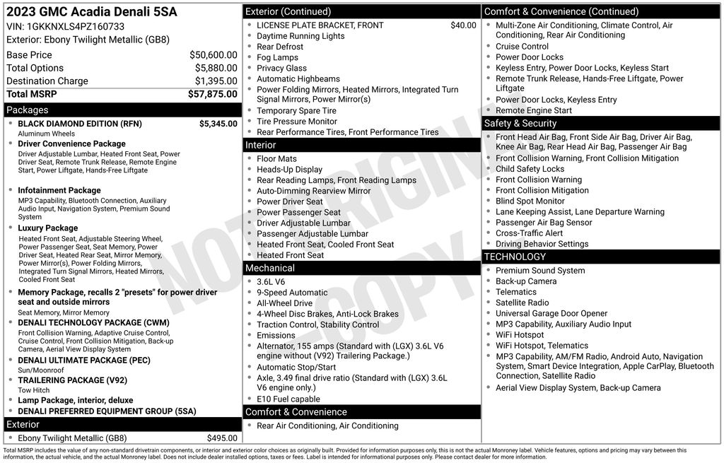 gmc acadia 2023 1GKKNXLS4PZ160733 image gmc acadia 2023 1GKKNXLS4PZ160733 image