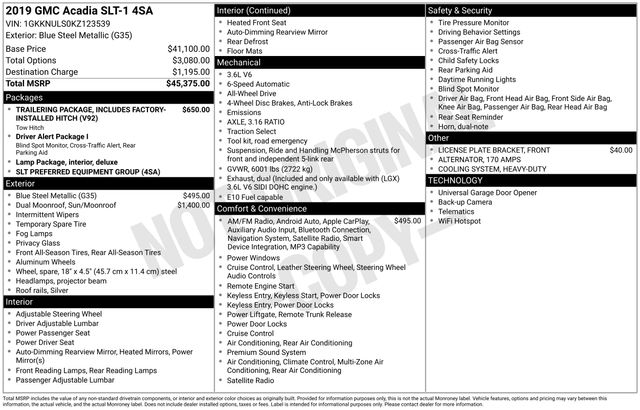 gmc acadia 2019 1GKKNULS0KZ123539 image gmc acadia 2019 1GKKNULS0KZ123539 image