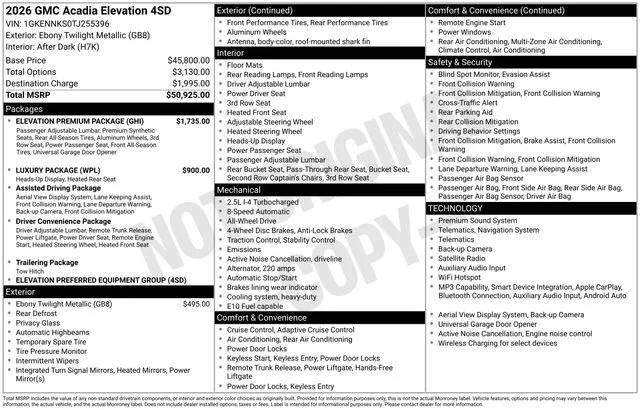 gmc acadia 2026 1GKENNKS0TJ255396 image gmc acadia 2026 1GKENNKS0TJ255396 image
