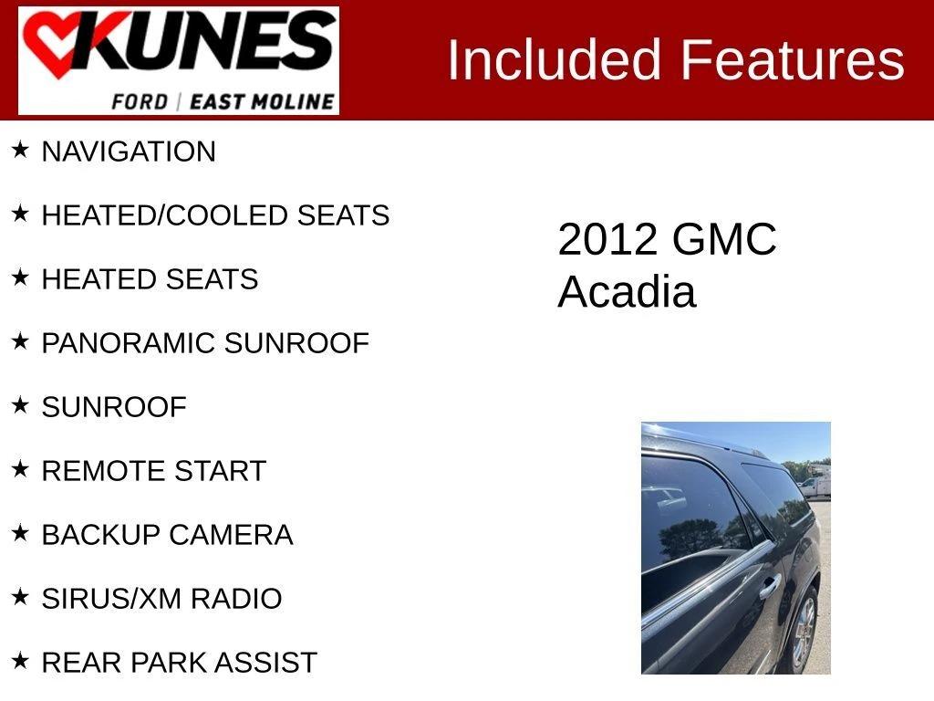 gmc acadia 2012 1GKKVTEDXCJ287714 image gmc acadia 2012 1GKKVTEDXCJ287714 image