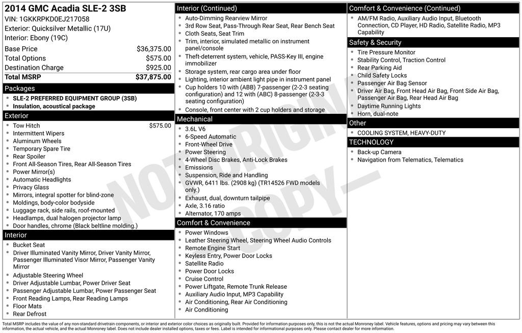 gmc acadia 2014 1GKKRPKD0EJ217058 image gmc acadia 2014 1GKKRPKD0EJ217058 image