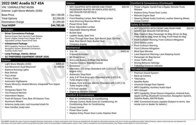 gmc acadia 2022 1GKKNULS7NZ146286 image gmc acadia 2022 1GKKNULS7NZ146286 image