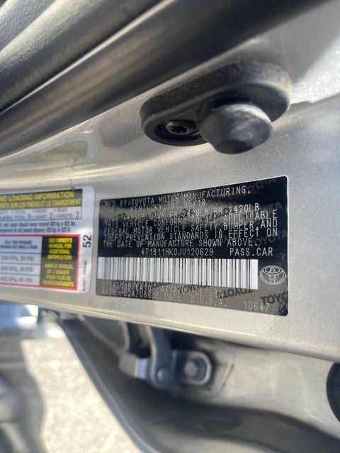 toyota camry 2018 4T1B11HK0JU120629 image toyota camry 2018 4T1B11HK0JU120629 image