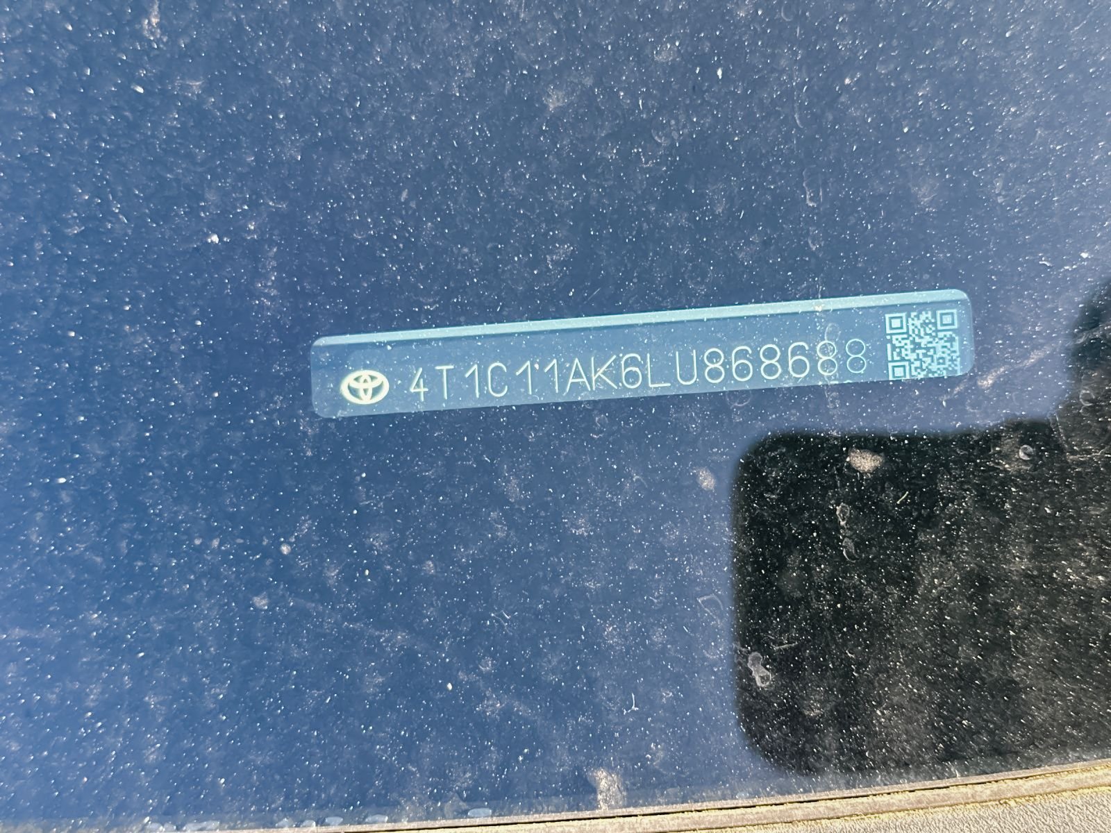 toyota camry 2020 4T1C11AK6LU868688 image toyota camry 2020 4T1C11AK6LU868688 image