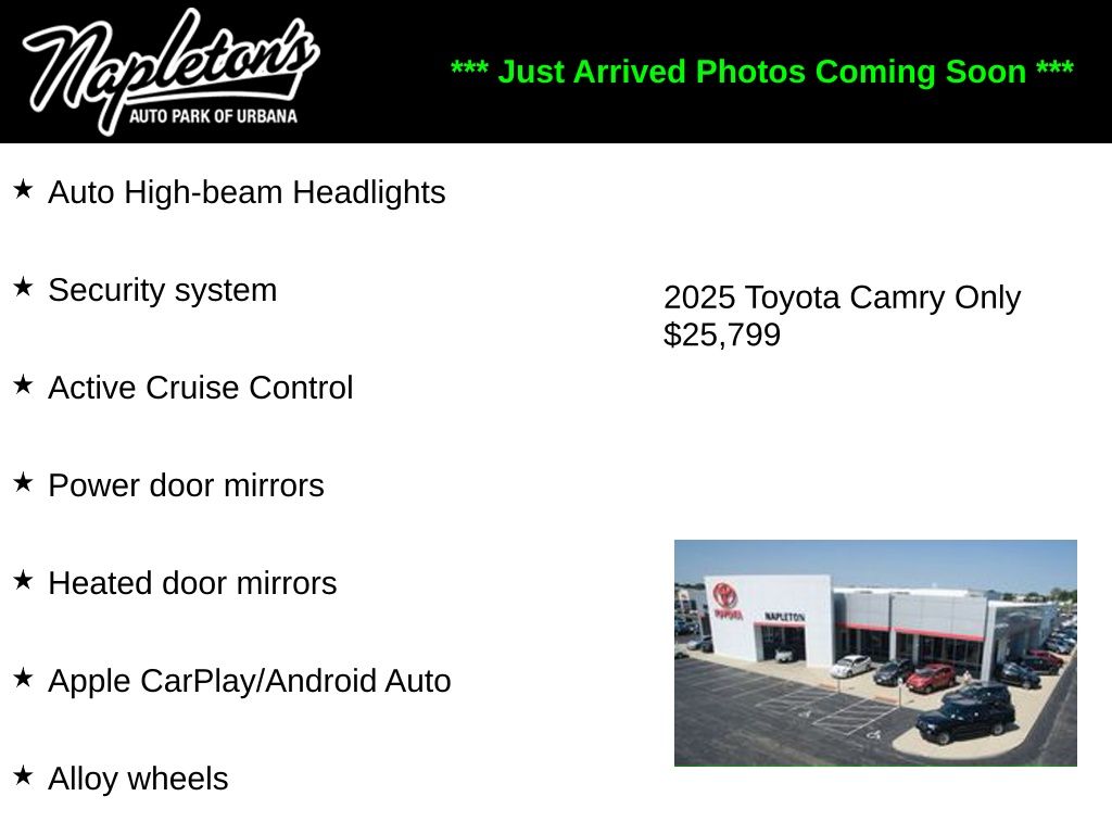 toyota camry 2025 4T1DAACK4SU508741 image toyota camry 2025 4T1DAACK4SU508741 image