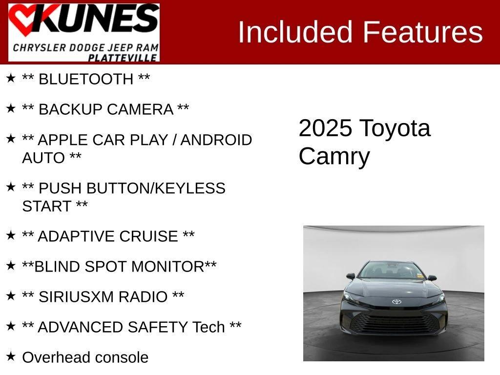toyota camry 2025 4T1DAACK6SU599446 image toyota camry 2025 4T1DAACK6SU599446 image
