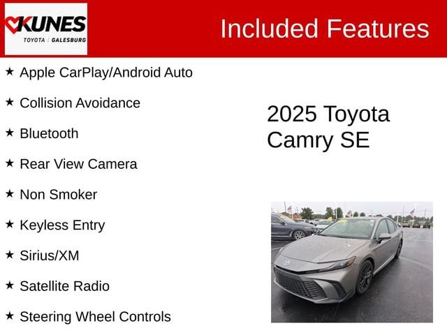 toyota camry 2025 4T1DAACK0SU558004 image toyota camry 2025 4T1DAACK0SU558004 image