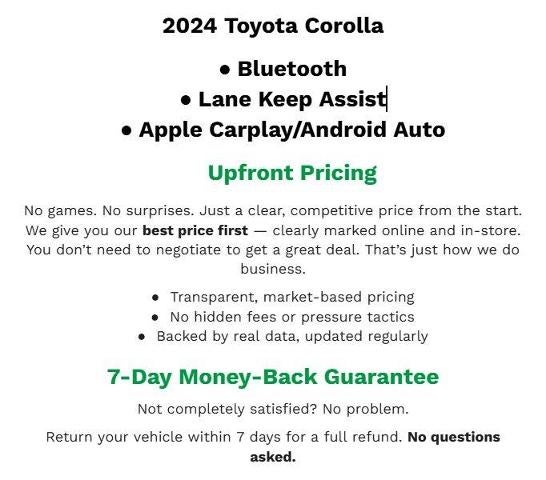 toyota corolla 2024 5YFB4MDE9RP210609 image toyota corolla 2024 5YFB4MDE9RP210609 image