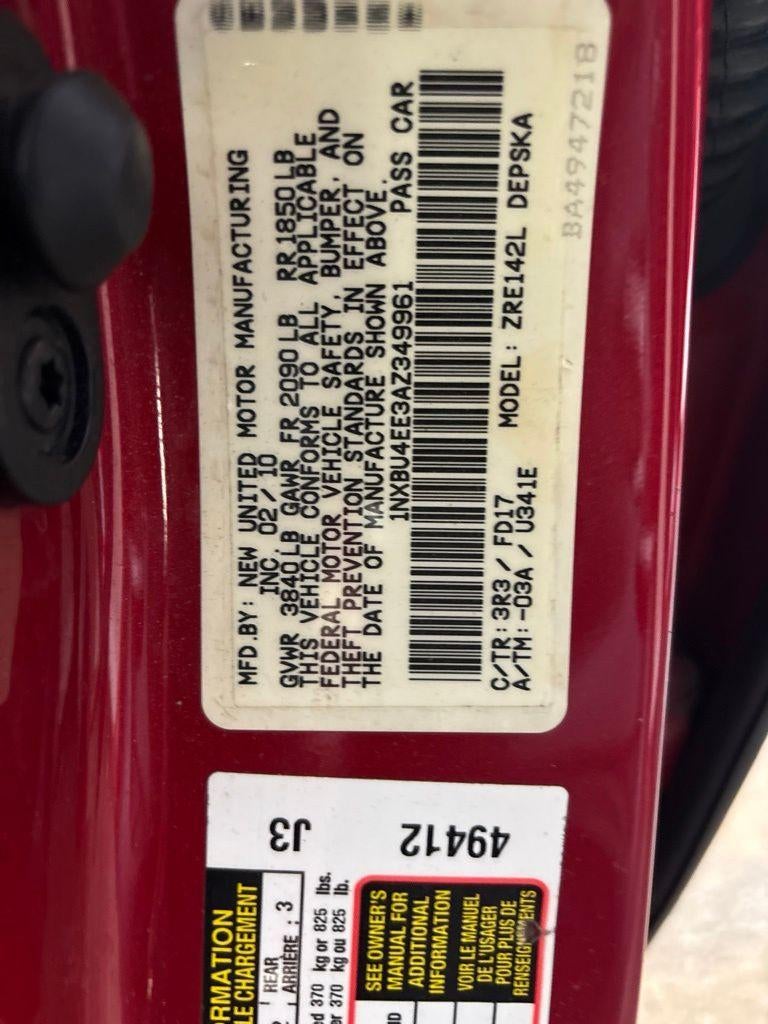 toyota corolla 2010 1NXBU4EE3AZ349961 image toyota corolla 2010 1NXBU4EE3AZ349961 image