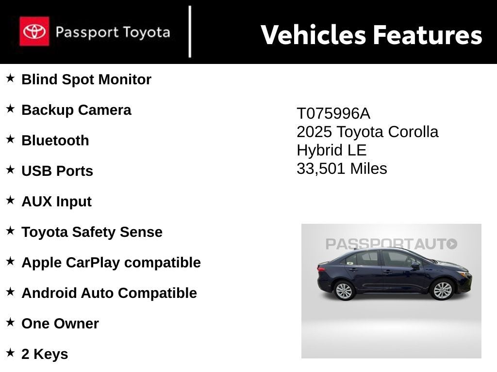 toyota corolla 2025 JTDBCMFE0S3097096 image toyota corolla 2025 JTDBCMFE0S3097096 image