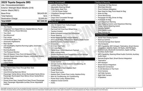 toyota sequoia 2025 7SVAAABA6SX058823 image toyota sequoia 2025 7SVAAABA6SX058823 image