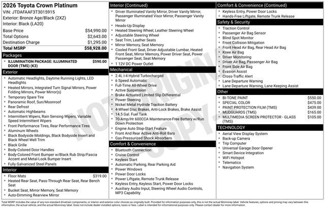 toyota crown 2026 JTDAFAAF3T3015915 image toyota crown 2026 JTDAFAAF3T3015915 image