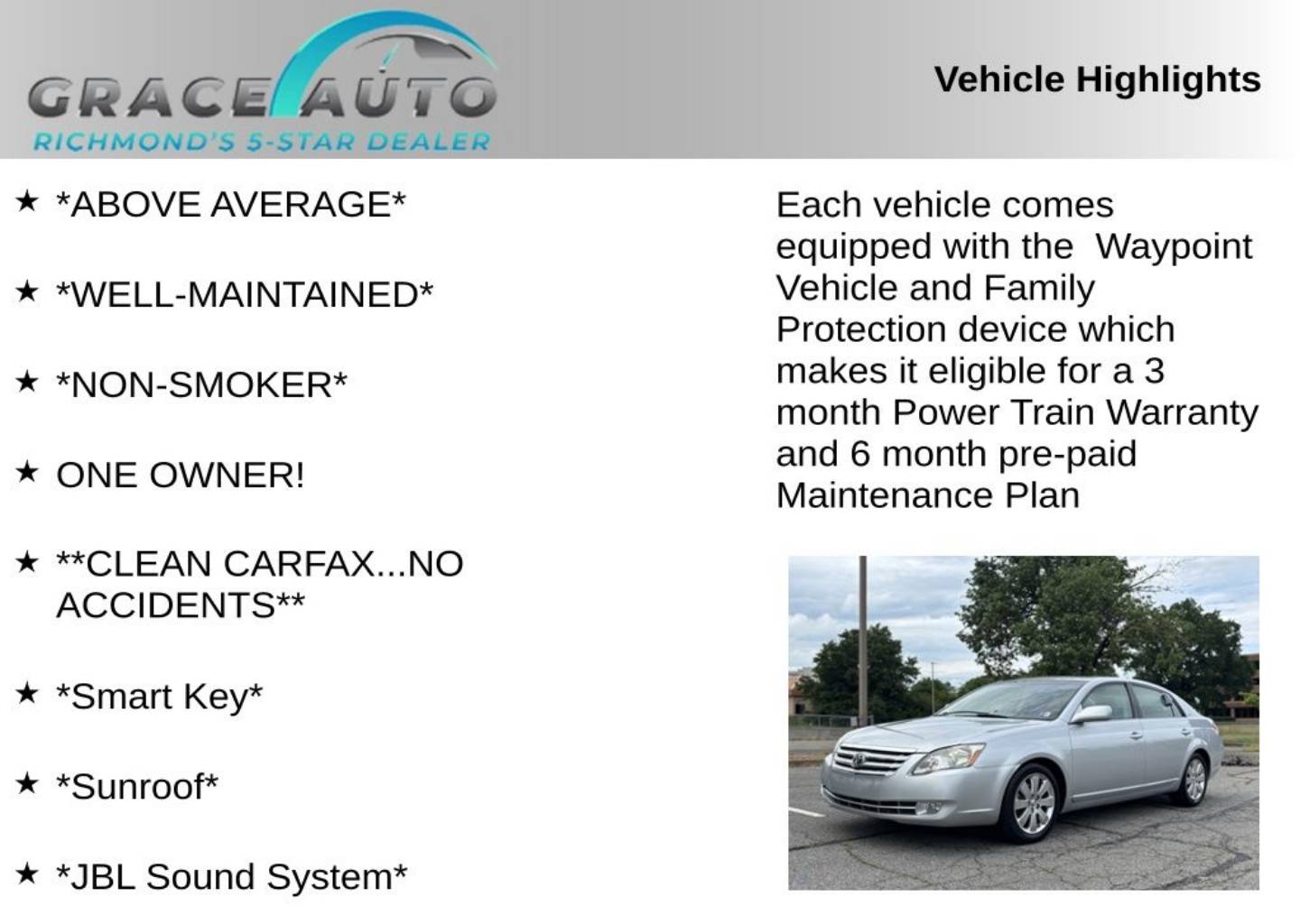 toyota avalon 2007 4T1BK36B97U252812 image toyota avalon 2007 4T1BK36B97U252812 image