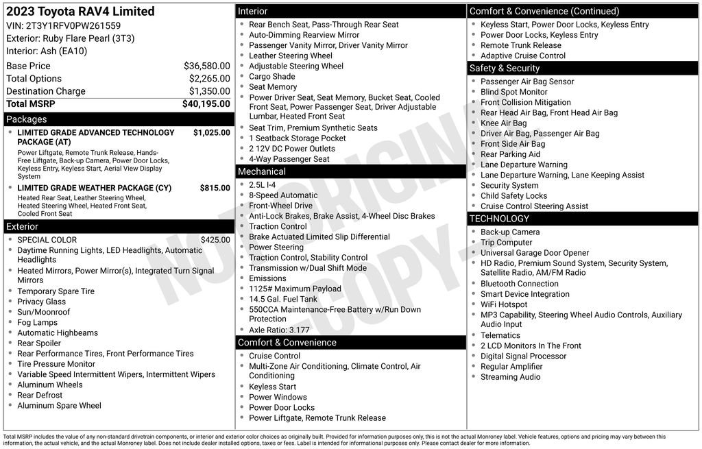 toyota rav4 2023 2T3Y1RFV0PW261559 image toyota rav4 2023 2T3Y1RFV0PW261559 image