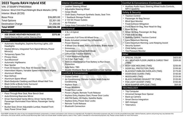toyota rav4 2023 2T3E6RFV7PW039864 image toyota rav4 2023 2T3E6RFV7PW039864 image