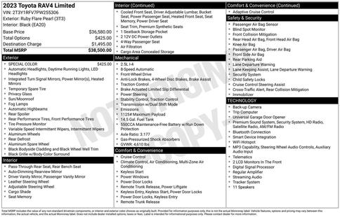 toyota rav4 2023 2T3Y1RFV7PW255306 image toyota rav4 2023 2T3Y1RFV7PW255306 image