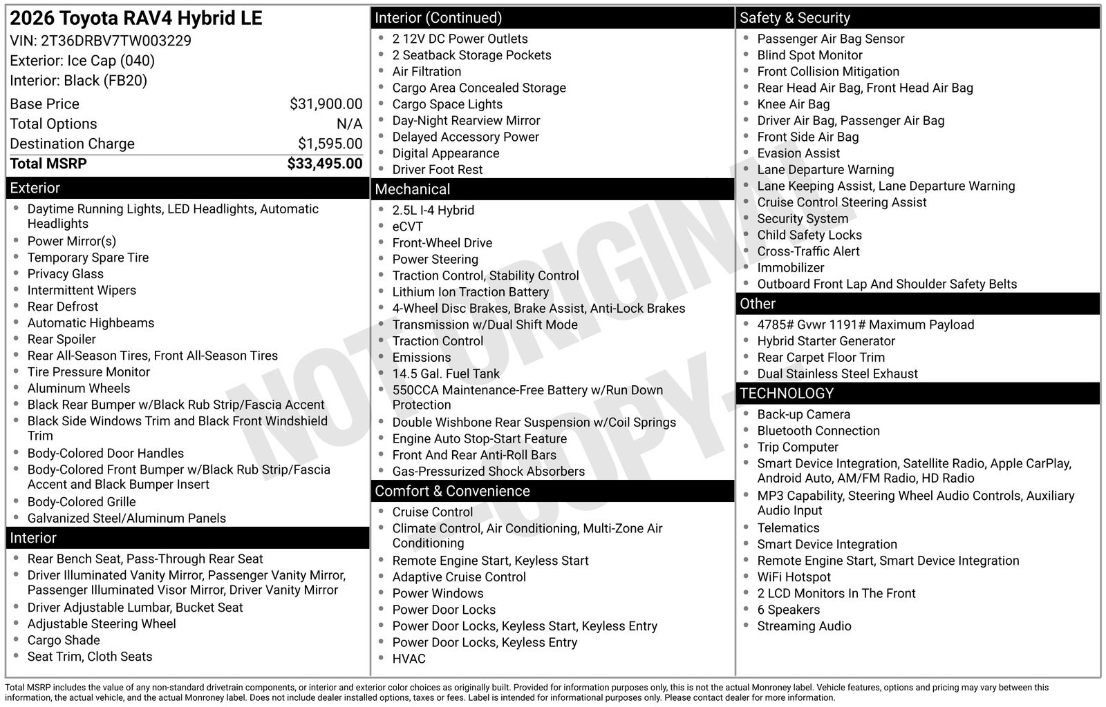 toyota rav4 2026 2T36DRBV7TW003229 image toyota rav4 2026 2T36DRBV7TW003229 image