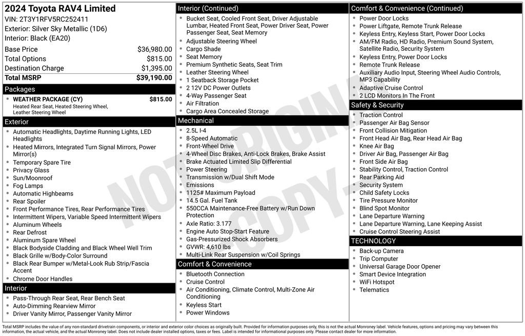 toyota rav4 2024 2T3Y1RFV5RC252411 image toyota rav4 2024 2T3Y1RFV5RC252411 image